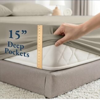 LANE LINEN 100% Organic Cotton Sheets Twin Size, Soft & Comfy Mercerized Fully Elasticized Naturally Temperature Regulating Sustainably Produced Luxury Hotel Quality Cotton Twin...