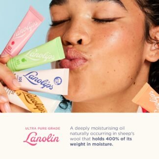 Lanolips 101 Ointment - Lanolin Lip Balm for Smooth, Hydrated & Healthy Lips - Multipurpose Lip Ointment with Lanolin Oil for Dry Lips, Cuticles & More - Strawberry (0.52 oz)