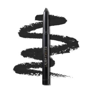 LAURA GELLER NEW YORK Kajal Longwear Kohl Eyeliner Pencil - Soft Black Kohl - Caffeine and Vitamin E - Smooth & Blendable Liner - Built-In Sharpener