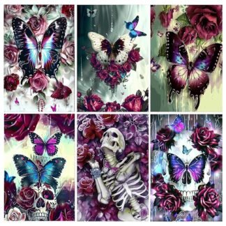 Leatrice 6PCS Tarot Cards Diamond Art Kits for Adults Round Diamond Painting Dot Gem Art Painting Kit for Adults Beginners Women Suitable for Home Wall Art Decor 11.8x15.7 Inches