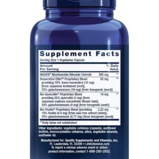Life Extension NAD+ Cell Regenerator™ and Resveratrol Elite™*, nicotinamide riboside, Trans-resveratrol, quercetin, Fisetin, Heart Health, Healthy Aging, Vegetarian, Non-GMO,...