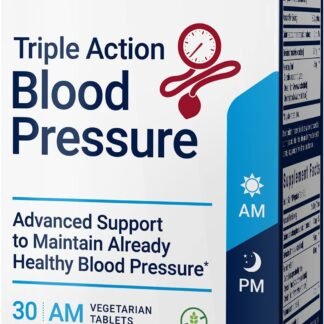 Life Extension Triple Action Blood Pressure, Heart Health Supplement, quercetin, stevia Extract, melatonin, Morning and Night Support, Gluten-Free, Non-GMO, Vegetarian, 60 Tablets