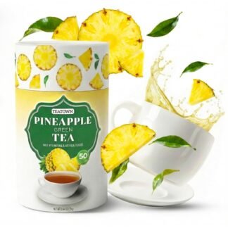 Life Plus Style Gourmet Tea Town Pineapple Green Tea 50 Tea Bags Pineapple Tea Naturally Caffeinated Unsweetened Tea Bags With Refreshing Fruity Flavor No Additives Enjoy Hot or...