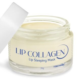Lip Sleeping Mask (20g), Collagen Lip Mask Overnight, Lip Plumper with Hyaluronic Acid, Peptide Complex Lip Balm for Lip Wrinkle Repair and Plumping, Natural Hydration for...