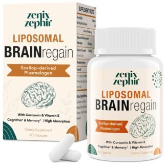 Liposomal Brain Supplements for Memory and Focus - Plasmalogen with Curcumin & Vitamin E for Better Absorption- Suitable for Seniors,Adult Men & Women Cognitive Health,High...