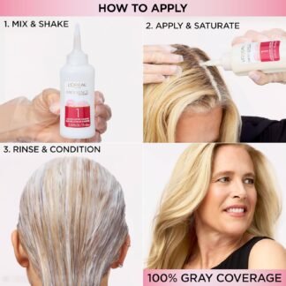 L'Oreal Paris Excellence Crème Permanent Hair Dye, Triple Care Hair Color with Hyaluronic Acid for 100% Gray Coverage, 4 Dark Brown, 1 Kit (Packaging May Vary)