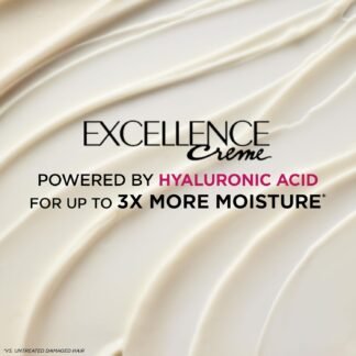 L'Oreal Paris Excellence Crème Permanent Hair Dye, Triple Care Hair Color with Hyaluronic Acid for 100% Gray Coverage, 4 Dark Brown, 1 Kit (Packaging May Vary)