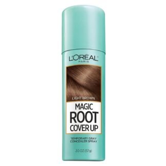 L'Oreal Paris Hair Color Root Cover Up Temporary Gray Concealer Spray, Light Brown, 2 Ounce