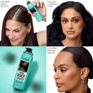 L'Oreal Paris Magic Root Cover Up Gray Concealer Spray, Medium Brown, 2 Oz(Packaging May Vary)