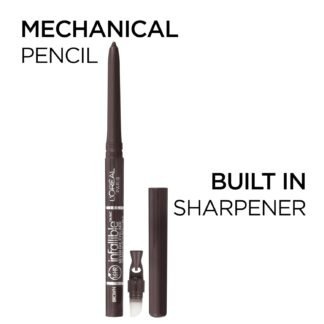 L'Oreal Paris Makeup Infallible Never Fail Original Mechanical Pencil Eyeliner with Built in Sharpener, Slate, 0.008 oz.