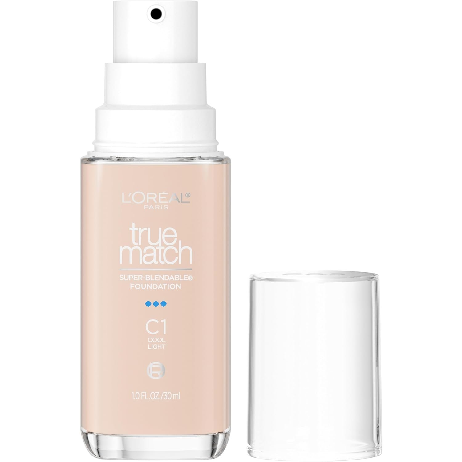 LOreal Paris True Match Super-Blendable Foundation Medium Coverage Liquid Foundation Makeup C1 Light 1 Fl Oz - lunas-mystic-emporium.com L'Oreal Paris True Match Super-Blendable Foundation, Medium Coverage Liquid Foundation Makeup, C1, Light, 1 Fl Oz