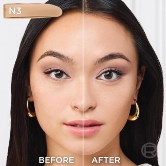 L'Oreal Paris True Match Super-Blendable Foundation, Medium Coverage Liquid Foundation Makeup, N3, Light Medium, 1 Fl Oz