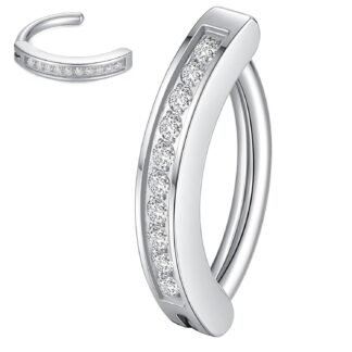 LOVEBODYJEWELRY G23 Titanium Clicker Belly Button Ring Navel Rings Body Belly Piercing Jewelry 14G 14mm 12mm 10mm 8mm