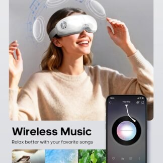 Lupow Eye Massager with Heat, Gift for Women & Men, Eye Mask with Music & White Noise for Migraine, Dry Eyes & Migraines Relief - Birthday, Christmas Gifts for Mom/Dad, Her/Him