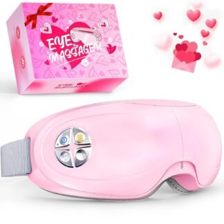 Lupow Eye Massager with Heat, Gift for Women & Men, Eye Mask with Music & White Noise for Migraine, Dry Eyes & Migraines Relief - Birthday, Christmas Gifts for Mom/Dad, Her/Him