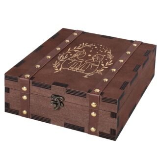 MACEVIA Friendship Keepsake Box, Small Wooden Memory Box for Sisters, You Are The Sister I Got To Chose - Engraved Hand-Painted Mini Boxes Gift for Friend, Vintage Decorative...