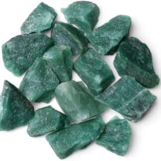 MAIBAOTA Natural Green Aventurine Crystals Bulk Raw Healing Crystal Stones 1" Raw Rough Gemstones Rocks for Tumbling Polishing Cutting Reiki Witch Quartz Crystals