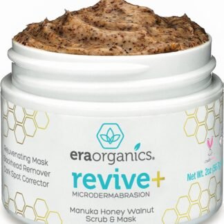 Manuka Honey Exfoliating Face Scrub – Gentle Microdermabrasion Face Exfoliator to Help Smooth, Soften & Balance with Moisturizing Organic Superfoods 2oz