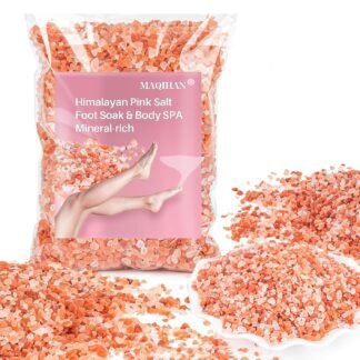 MAQIHAN Pink Salt - 10 Oz Pink Himalayan Bath Salt Foot Soak Foot Spa Body Care For All Skin Types Mineral Soak Bath Himalayan Bathing Salts For Soaking
