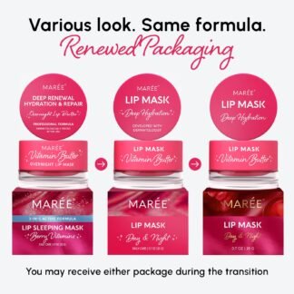 MAREE Lip Mask Overnight - Lip Moisturizer For Very Dry Lips - Hydrating Lip Butter Balm with Hyaluronic Acid Collagen - Overnight Lip Treatment - Lip Sleeping Mask Repair - - lunas-mystic-emporium.com MAREE Lip Mask Overnight - Lip Moisturizer For Very Dry Lips - Hydrating Lip Butter Balm with Hyaluronic Acid & Collagen - Overnight Lip Treatment - Lip Sleeping Mask Repair -...