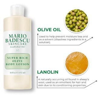 Mario Badescu Body Lotion, Nourishing and Softening Body and Hand Moisturizer For All Skin Types