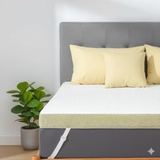 Marsail Queen Size Memory Foam Mattress Topper, 3 Inch Cooling Gel Infused with Soft Cover, CertiPUR-US and Oeko-TEX Certified, Sofa, RV, Camping