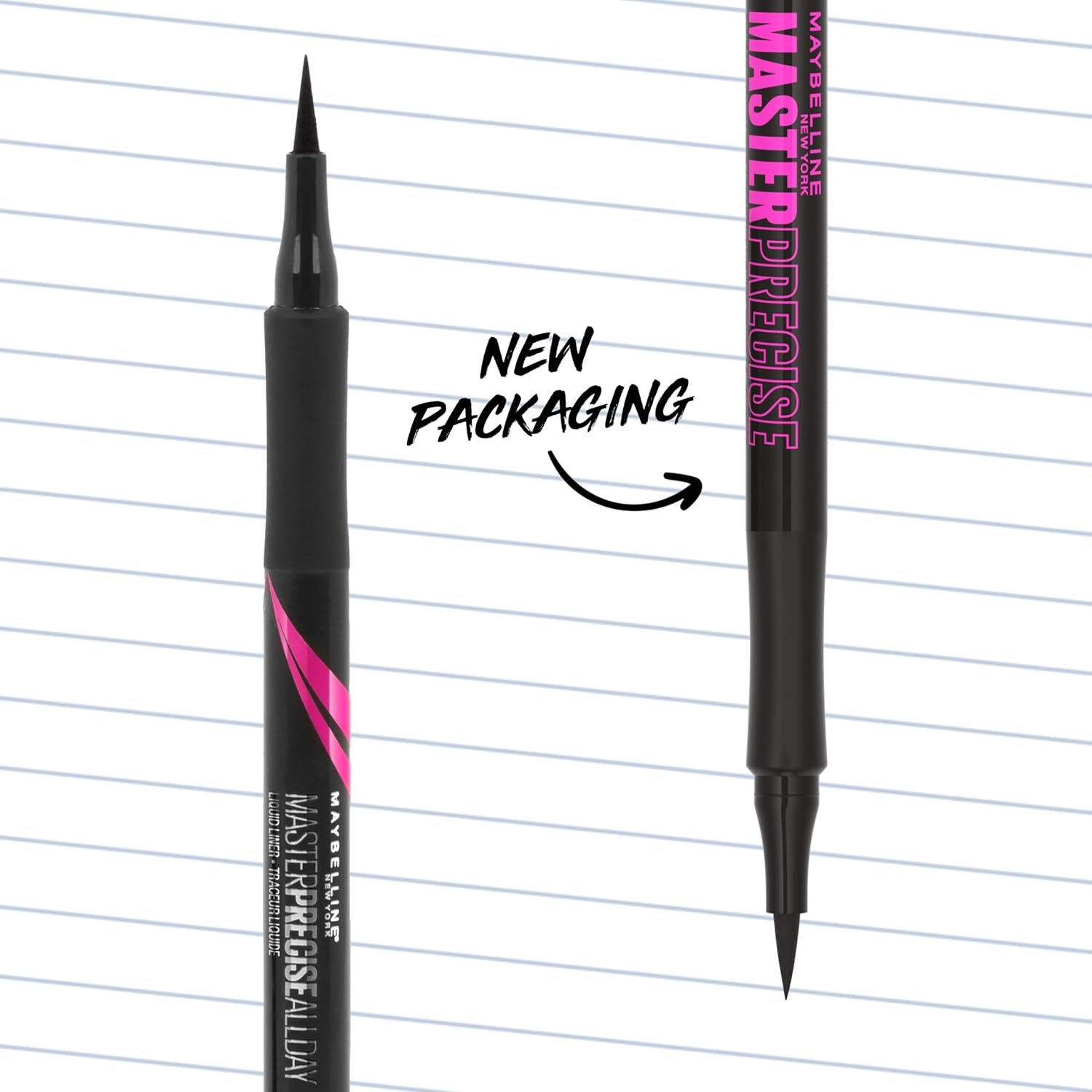 Maybelline Eyestudio Master Precise All Day Waterproof Liquid Eyeliner Makeup Black 1 Count Packaging May Vary - lunas-mystic-emporium.com Maybelline Eyestudio Master Precise All Day Waterproof Liquid Eyeliner Makeup, Black, 1 Count (Packaging May Vary)