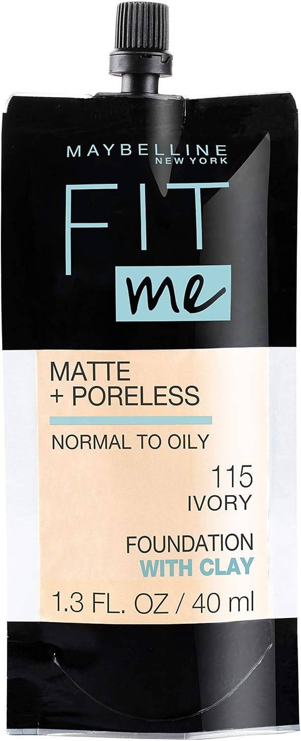Maybelline Fit Me Matte + Poreless Liquid Oil-Free Foundation Makeup Creamy Beige 1 Count Packaging May Vary - lunas-mystic-emporium.com Maybelline Fit Me Matte + Poreless Liquid Oil-Free Foundation Makeup, Creamy Beige, 1 Count (Packaging May Vary)