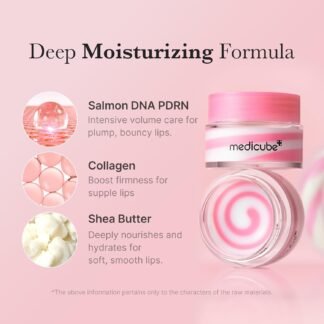 medicube PDRN Overnight Facial and Lip Nourish Duo: PDRN Lip Sleeping Mask Glow Balm and Salmon DNA PDRN Pink Collagen Jelly Gel Mask | Overnight Care for Glow and Nourishment