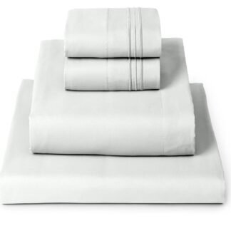 Mellanni Queen Sheets Set - 4 PC Iconic Collection Bedding - Hotel Luxury, Extra Soft, Cooling Bed Sheets - Wrinkle, Fade, Stain Resistant (Queen, Ivory)
