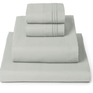 Mellanni Queen Sheets Set - 4 PC Iconic Collection Bedding - Hotel Luxury, Extra Soft, Cooling Bed Sheets - Wrinkle, Fade, Stain Resistant (Queen, Spa Mint)
