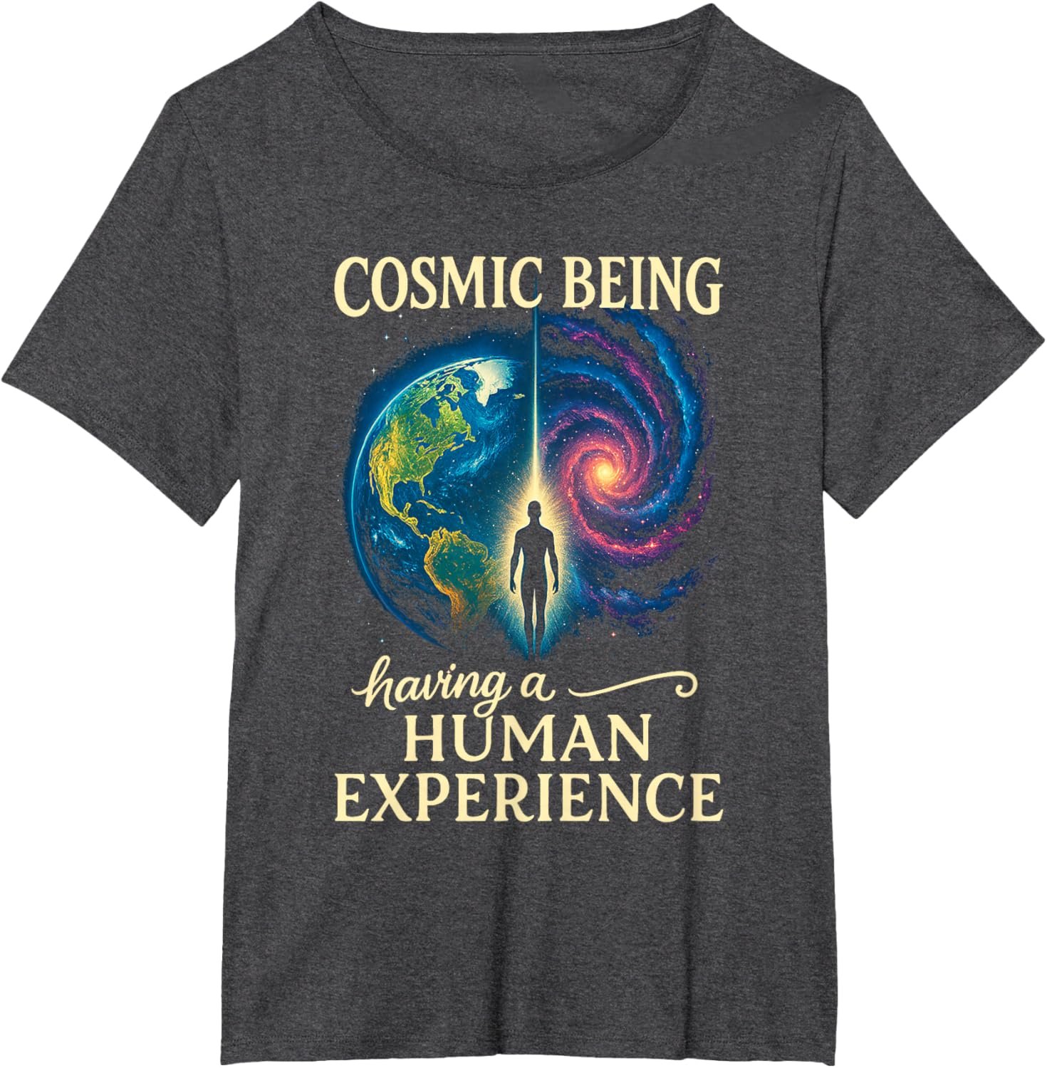 Metaphysical Spiritual Cosmic Being Having Human Experience T-Shirt - lunas-mystic-emporium.com Metaphysical Spiritual Cosmic Being Having Human Experience T-Shirt