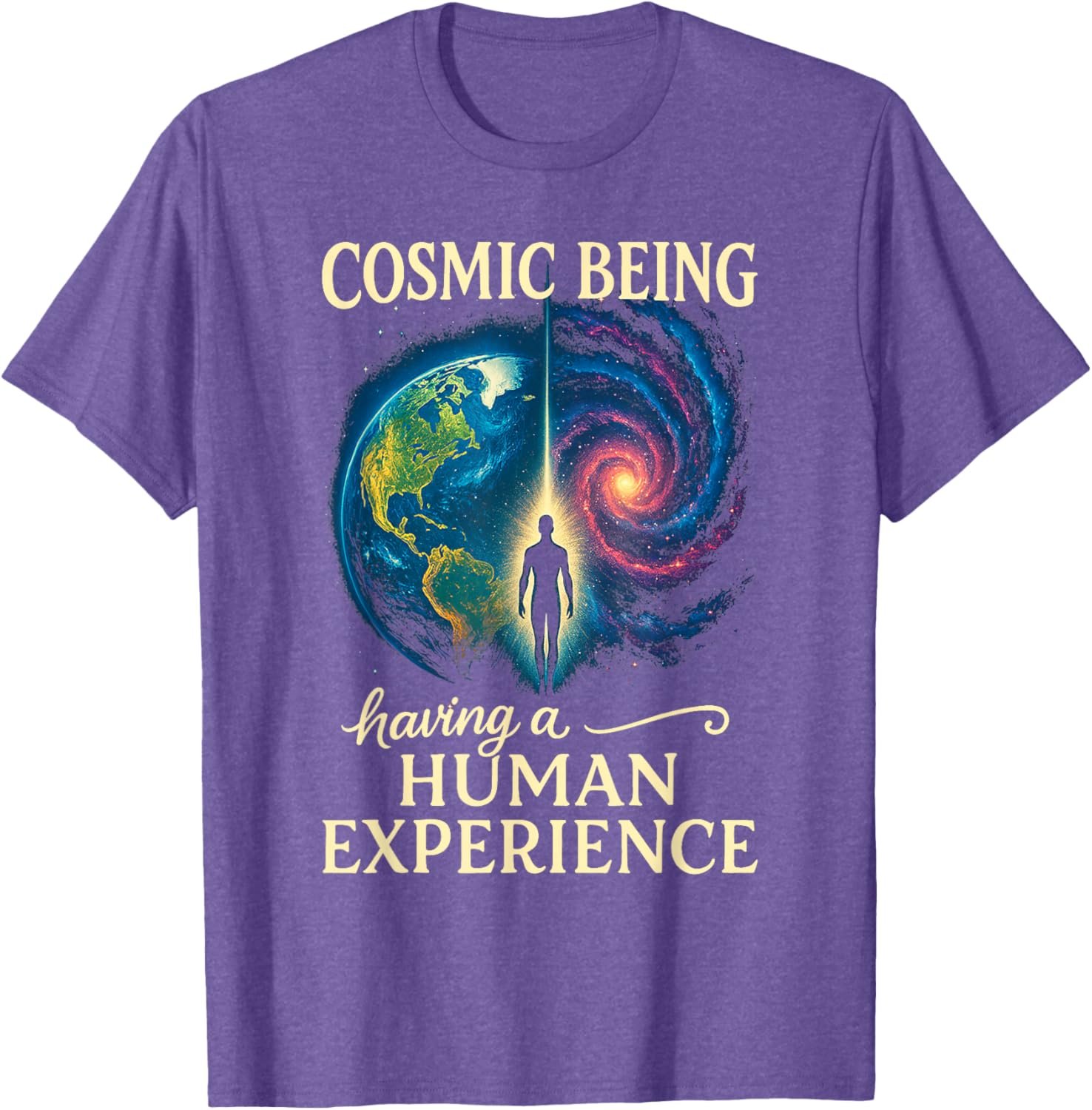 Metaphysical Spiritual Cosmic Being Having Human Experience T-Shirt - lunas-mystic-emporium.com Metaphysical Spiritual Cosmic Being Having Human Experience T-Shirt