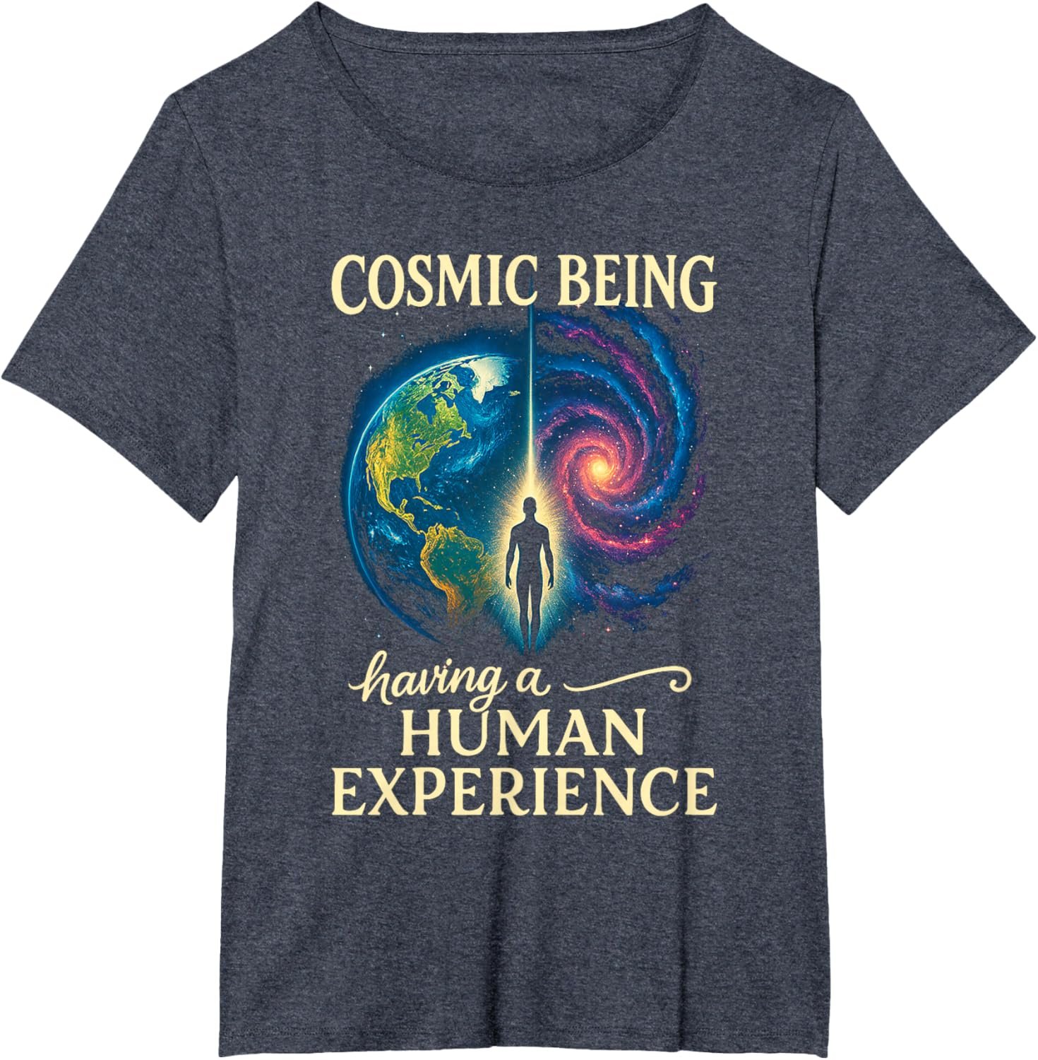 Metaphysical Spiritual Cosmic Being Having Human Experience T-Shirt - lunas-mystic-emporium.com Metaphysical Spiritual Cosmic Being Having Human Experience T-Shirt