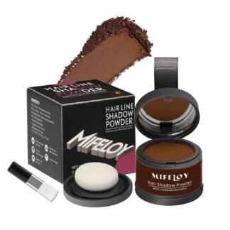 Mifeloy Root Touch Up Powder, Instantly Gray Hair Cover Up, Women Color Root Coverage Shadow Powder for Thinning Grey Hairline, Men Roots Concealer for Hair Loss Beard Line...