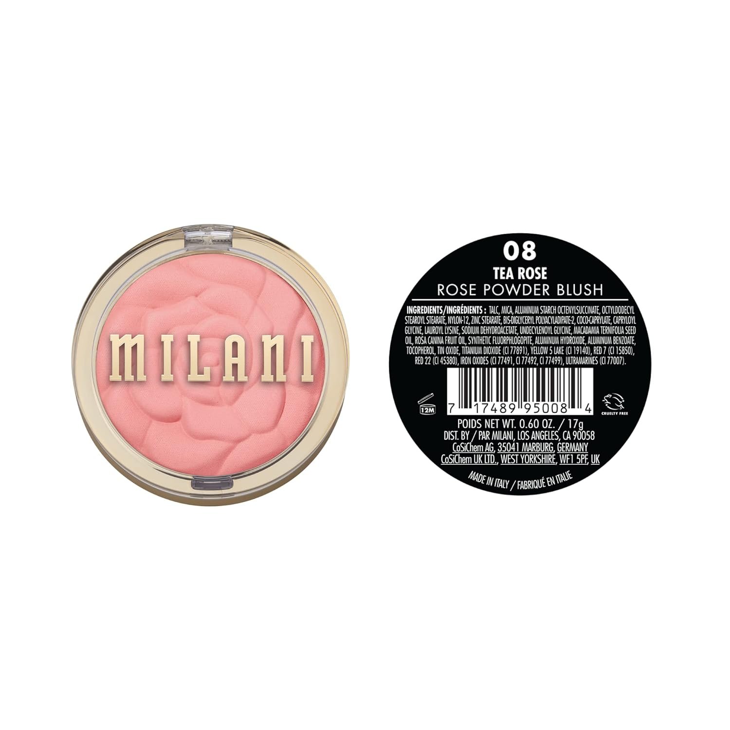 Milani Rose Blush Powder Blush for Cheeks Cruelty Free Makeup - Shape Contour Highlight Face for a Natural Matte Finish -Tea Rose - lunas-mystic-emporium.com Milani Rose Blush, Powder Blush for Cheeks, Cruelty Free Makeup - Shape, Contour & Highlight Face for a Natural Matte Finish -Tea Rose