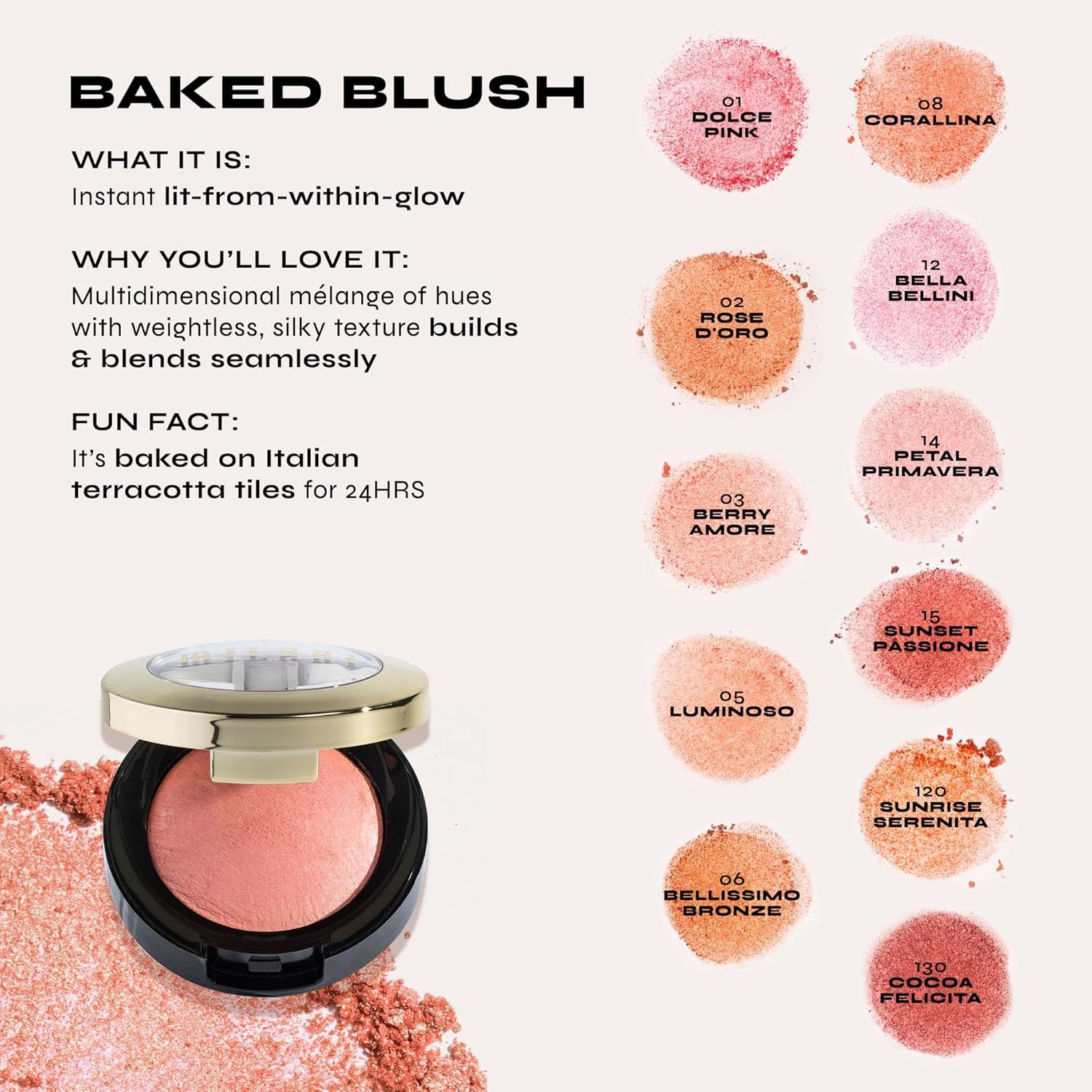 Milani Rose Blush Powder Blush for Cheeks Cruelty Free Makeup - Shape Contour Highlight Face for a Natural Matte Finish -Tea Rose - lunas-mystic-emporium.com Milani Rose Blush, Powder Blush for Cheeks, Cruelty Free Makeup - Shape, Contour & Highlight Face for a Natural Matte Finish -Tea Rose