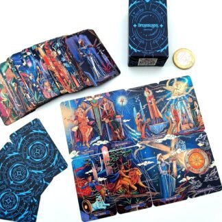 Mini Dreamscapes Tarot Cards Deck with Digital Guidebook - Major and Minor Arcana Full Tarot Deck, Tarot Deck for Travellers to Go, Unique and Minimalist Tarot for Beginners in...