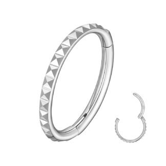 MissNity 316L Surgical Steel Hinged Nose Rings Hoop 20G 18G 16G 14G Diameter 6mm to 10mm Color Gold - Rose Gold - Silver - Black - Rainbow - lunas-mystic-emporium.com MissNity 316L Surgical Steel Hinged Nose Rings Hoop 20G 18G 16G 14G, Diameter 6mm to 10mm, Color Gold - Rose Gold - Silver - Black - Rainbow