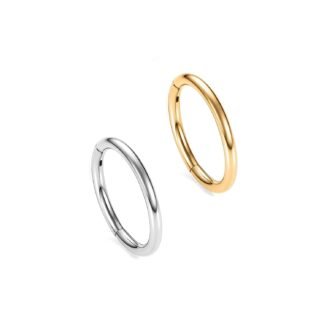 MissNity 316L Surgical Steel Hinged Nose Rings Hoop 20G 18G 16G 14G Diameter 6mm to 10mm Color Gold - Rose Gold - Silver - Black - Rainbow - lunas-mystic-emporium.com MissNity 316L Surgical Steel Hinged Nose Rings Hoop 20G 18G 16G 14G, Diameter 6mm to 10mm, Color Gold - Rose Gold - Silver - Black - Rainbow