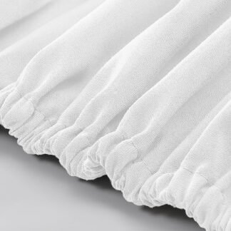 Modern Threads Soft Microfiber Solid Sheets - Luxurious Microfiber Bed Sheets - Includes Flat Sheet, Fitted Sheet with Deep Pockets, & Pillowcases White Full