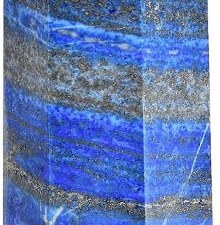 MOGEMT Natural Lapis Lazuli Obelisk Tower Large Healing Crystal Point Wand 6 Faceted Reiki Chakra Meditation Therapy 1-1.5 LBS