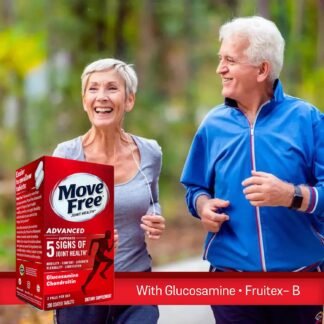 Move Free Advanced Glucosamine Chondroitin + Calcium Fructoborate Joint Support Supplement, Supports Mobility Comfort Strength Flexibility & Lubrication - 200 Tablets (100...