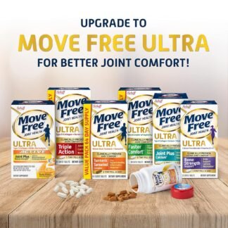 Move Free Advanced Glucosamine Chondroitin MSM Joint Support Supplement, Supports Mobility Comfort Strength Flexibility & Bone - 120 Count (Pack of 3)