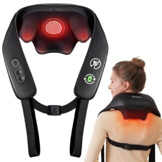 Neck and Shoulder Massager with Heat Cordless Back and Neck Massager Upgraded Graphene Heating 4D Shiatsu Deep Kneading Massage for Shoulder BackLegPain Relief Portable - lunas-mystic-emporium.com Neck and Shoulder Massager with Heat, Cordless Back and Neck Massager, Upgraded Graphene Heating, 4D Shiatsu Deep Kneading Massage for Shoulder, Back,Leg,Pain Relief, Portable...