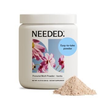 Needed. Vanilla Multivitamin Powder with Choline for Prenatal, Pregnancy, Breastfeeding, Postpartum | Expertly-Formulated & Third-Party Tested | 30-Day Supply