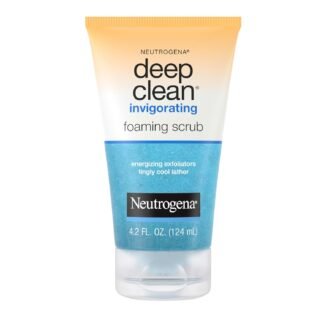 Neutrogena Deep Clean Invigorating Foaming Daily Exfoliating Facial Scrub with Glycerin, Gentle, Cooling & Exfoliating Gel Face Wash to Remove Impurities, Dirt, Oil & Makeup,...