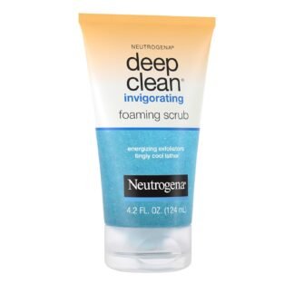 Neutrogena Deep Clean Invigorating Foaming Daily Exfoliating Facial Scrub with Glycerin, Gentle, Cooling & Exfoliating Gel Face Wash to Remove Impurities, Dirt, Oil & Makeup,...