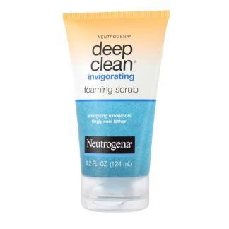 Neutrogena Deep Clean Invigorating Foaming Daily Exfoliating Facial Scrub with Glycerin, Gentle, Cooling & Exfoliating Gel Face Wash to Remove Impurities, Dirt, Oil & Makeup,...