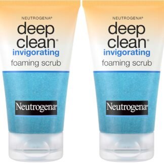 Neutrogena Deep Clean Invigorating Foaming Daily Exfoliating Facial Scrub with Glycerin, Gentle, Cooling & Exfoliating Gel Face Wash to Remove Impurities, Dirt, Oil & Makeup,...